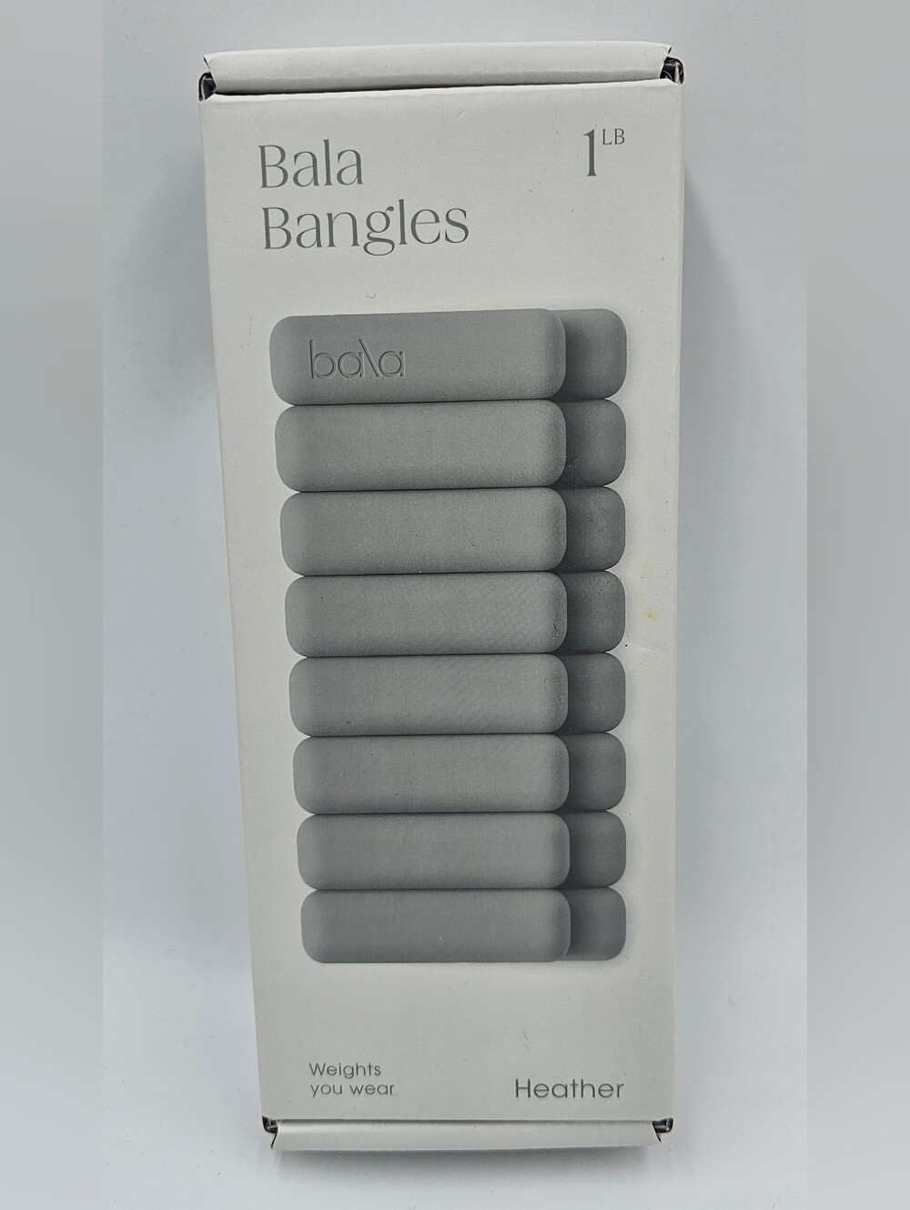 BALA Bangles HEATHER GREY 2 X 1 Lb Each Wrist & Ankle Weights BRAND NEW SEALED